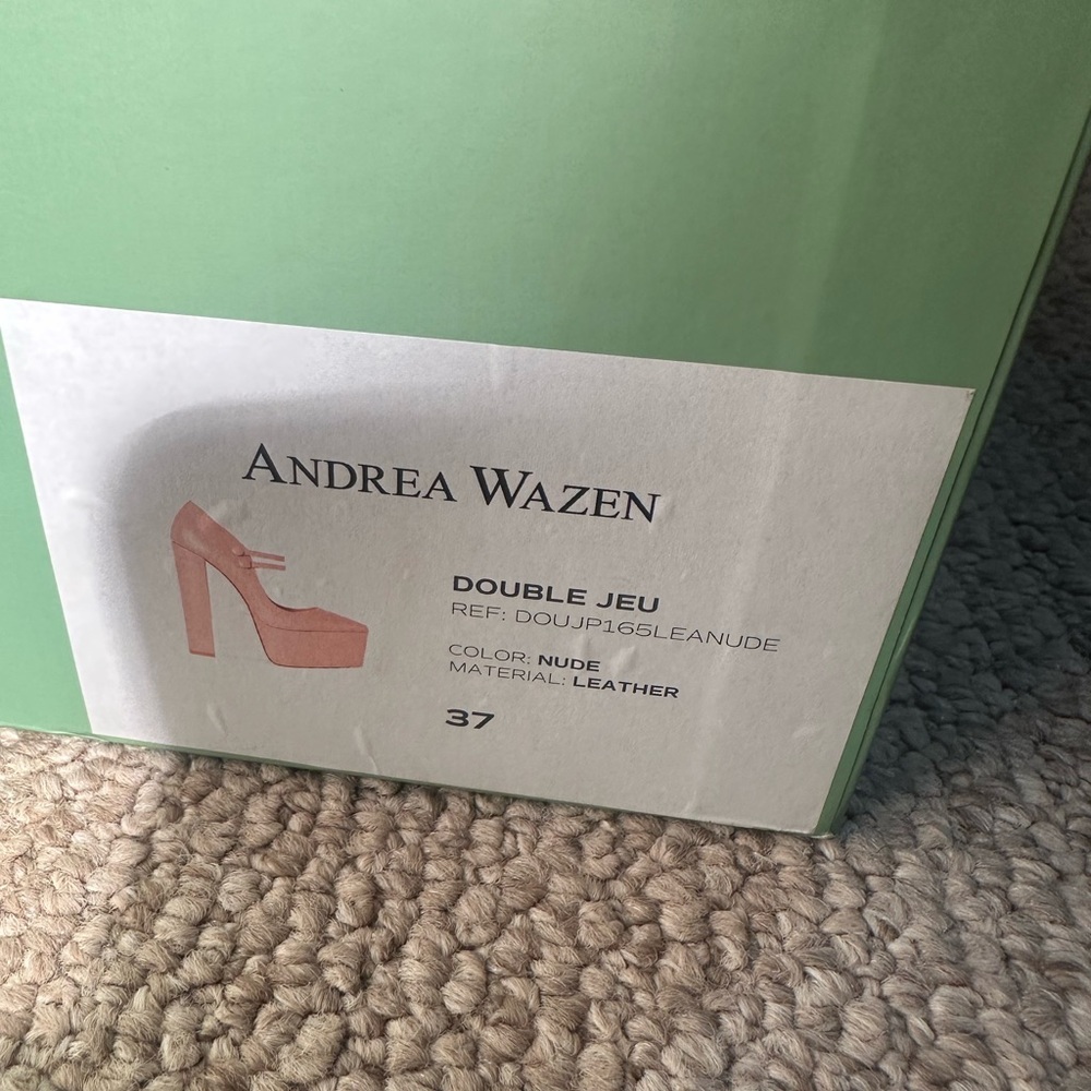 Nude Leather Platform Shoes